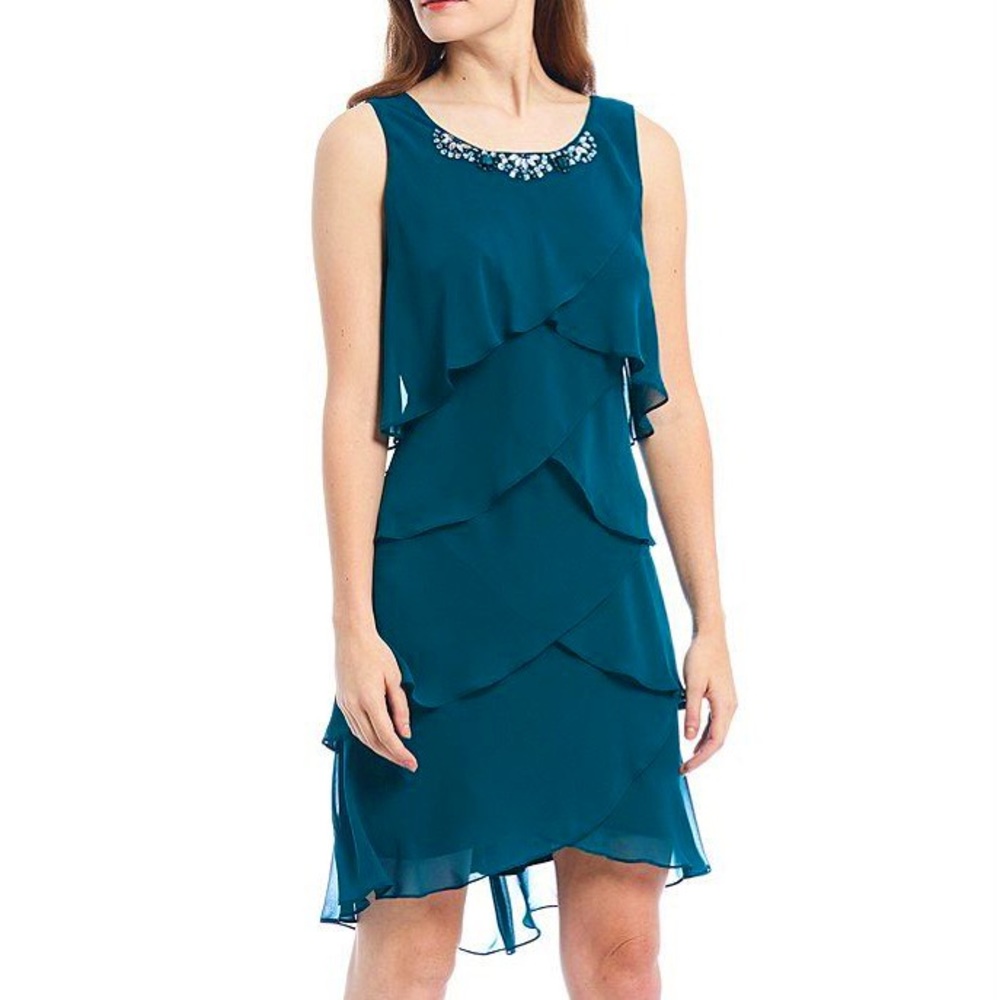 Ignite Evenings Tiered Dress and Shawl